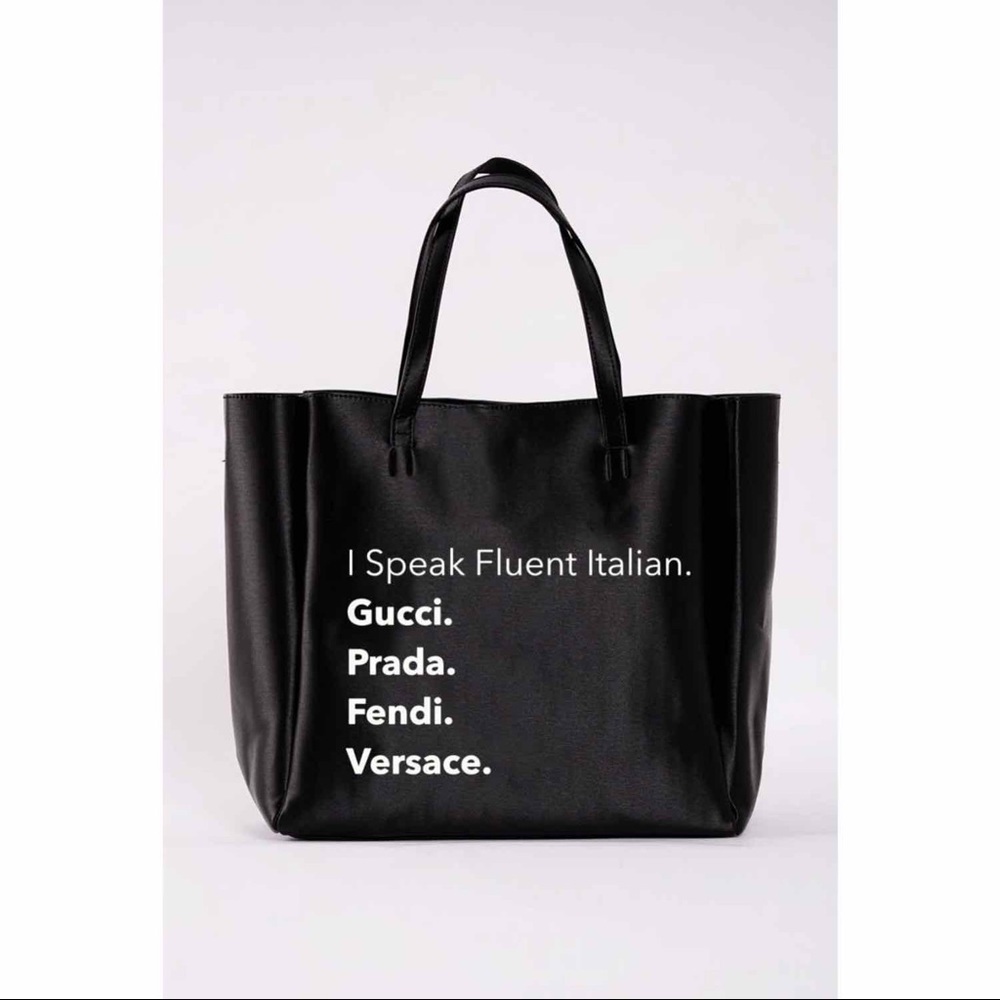 LA | TC NEVER FULL TOTE - Fluent Italian (comes with free organizer!) NWT